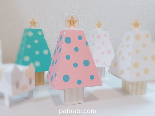 かわいい箱の展開図 クリスマスツリー ペーパークラフトの作り方 簡単 パティラビ Patirabi パティラビ
