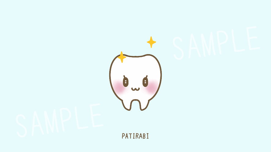 健康な歯のイラスト かわいい Gif アニメ フリー素材 Patirabi パティラビ